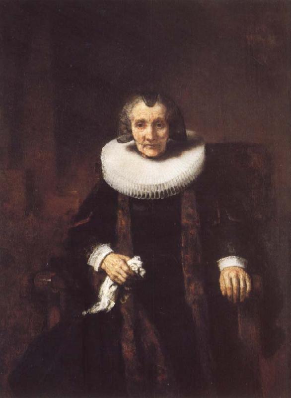 REMBRANDT Harmenszoon van Rijn Portrait of Margaretha de Geer.Wife of Jacob Trip oil painting image